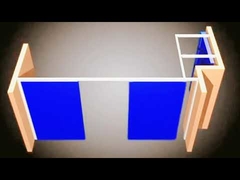 Галерея висящая мобильная панель отображения стен модульных систем перегородки