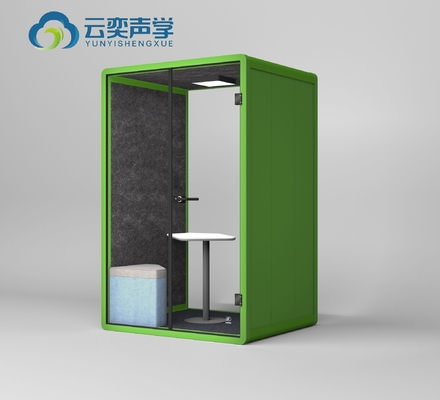 Средний размер Meeting Pod для конференций Двойной стенд с мебелью и диваном
