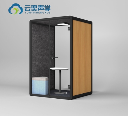 Средний размер Meeting Pod для конференций Двойной стенд с мебелью и диваном