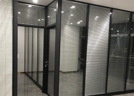 Двойная стена стеклянного раздела закалила стекло для дизайна стеклянный разделять офиса