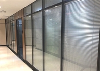 Алюминиевые закаленные стены раздела стекла офиса шумят уменьшение со шторками