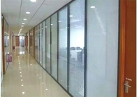 Demountable звукоизоляционные стеклянные разделы офиса, двойник застекленные стеклянные разделы